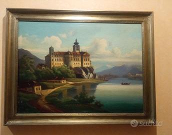 Quadro d'epoca di castello inglese