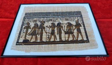 QUADRO PAPIRO EGIZIANO AUTENTICO