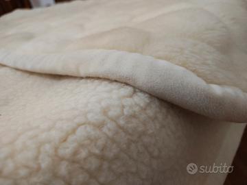 Coperta matrimoniale in pura lana vergine Merino