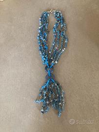 Collana artigianale in vetro di Murano