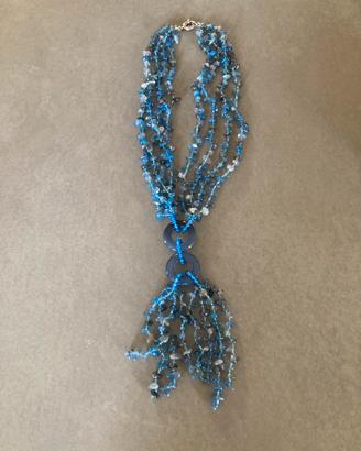 Collana artigianale in vetro di Murano
