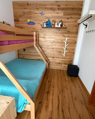 Letto a castello legno 3 piazze