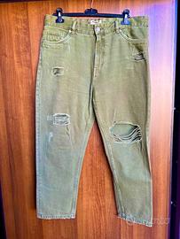 ALCOTT_ pantaloni in denim cachi/verde scuri _IT52