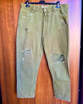 ALCOTT_ pantaloni in denim cachi/verde scuri _IT52