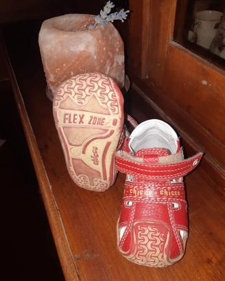 Sandalo chicco rosso n. 18 - Retro e punta chiusi