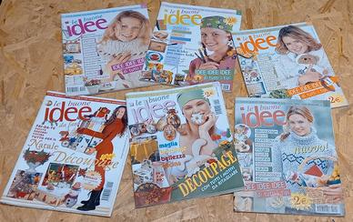 6 Riviste Le buone idee Decoupage cucito bellezza