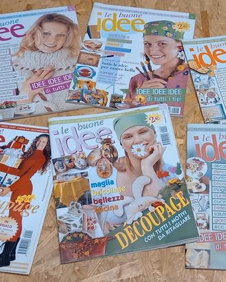6 Riviste Le buone idee Decoupage cucito bellezza