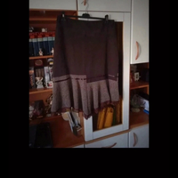 Gonna longuette marrone