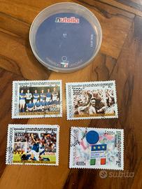 Francobolli nutella nazionale italiana