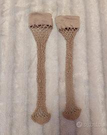 calze a rete al ginocchio 