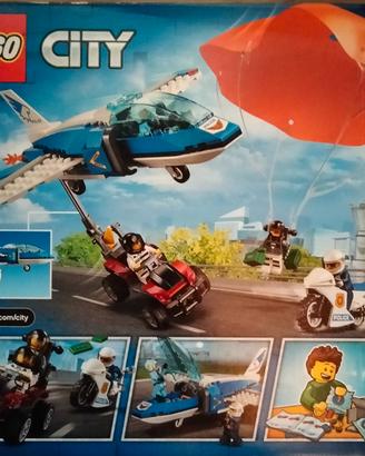 LEGO POLIZIA AEREA CON PARACADUTE