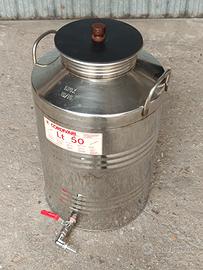 Fusto inox 18/10 x alimenti 50 Litri 