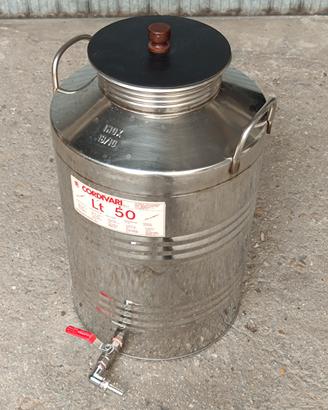 Fusto inox 18/10 x alimenti 50 Litri 