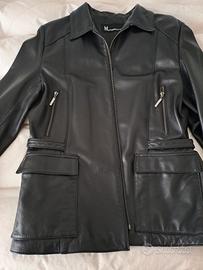 Giacca in pelle Moreschi, nuova tg.48