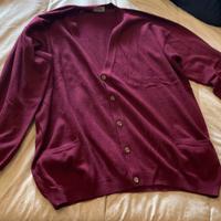 cardigan uomo vintage di pelo in cammello