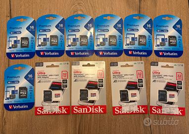 Lotto microSDHC nuove