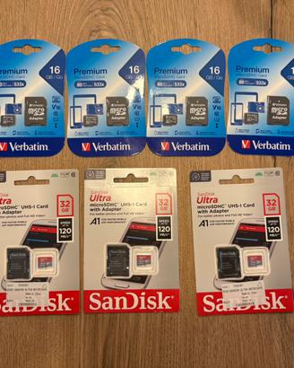 Lotto microSDHC nuove