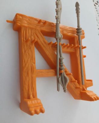 Rastrelliera Castello Grayskull MOTU 1981 + 3 armi