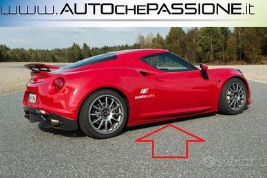 Coppia minigonne laterali anteriore Alfa Romeo 4C