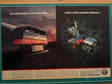 Pubblicità Alfa Romeo 33 originale 1991 automobili