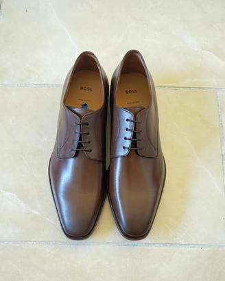 BOSS scarpe eleganti uomo Marroni nuove originali