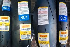 Gomme moto in mescola ed altro