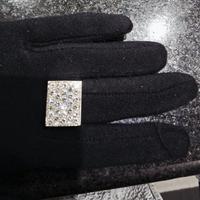 Anello oro bianco 750 - 20gr con 28 brillantini 