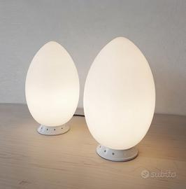 FONTANA ARTE coppia lampade da tavolo UOVO