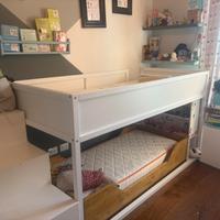 Letto a castello Ikea Kura e materasso