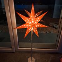 lampada da terra stella di Natale 