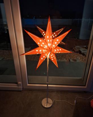 lampada da terra stella di Natale 