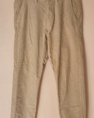 Pantaloni Sorbino, velluto, beige, Nuovi, tg. 46