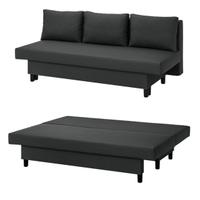 Divano letto IKEA grigio scuro 3 posti