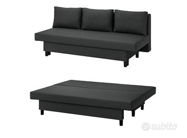 Divano letto IKEA grigio scuro 3 posti