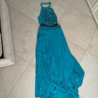 abito cerimonia plissettato