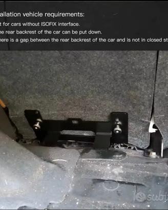 piastra isofix auto epoca