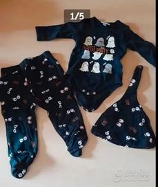 Completino Fagottino Ghost Party 1-3 mesi 