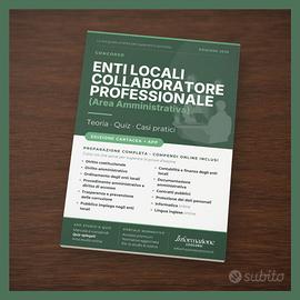 Manuale Concorso Coll. Amm.vo Enti Locali Completa