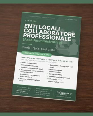 Manuale Concorso Coll. Amm.vo Enti Locali Completa