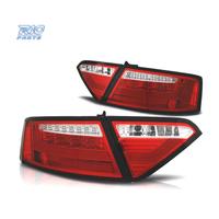 FANALI PER AUDI A5 07-11 LIGHT BAR ROSSO CROMATO
