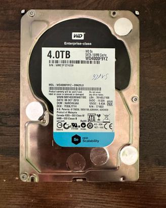 Hard disk WD western digital enterprise 4TB