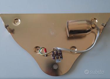 Applique da parete a ventaglio in vetro di Murano