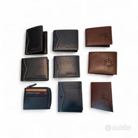 Lotto 19 Portafogli LUMBERJACK in Vera Pelle 