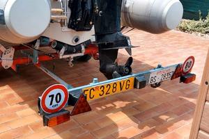 Carrello rimorchio gommone Ellebi basculante