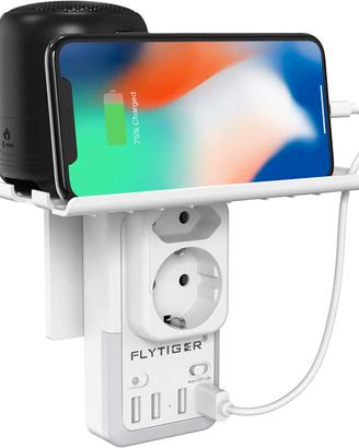 Multipresa USB presa da muro, Doppia Presa con 1 S