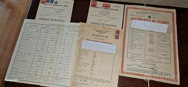Vecchie pagelle scolastiche 1940...