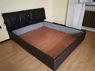 Letto matrimoniale contenitore senza rete