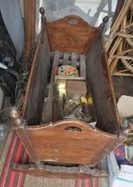 culla antica in legno 