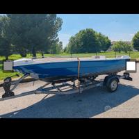 Barca carrello motore 40 cv senza patente