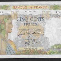 Francia - banconota SUP da 500 Franchi P-95b